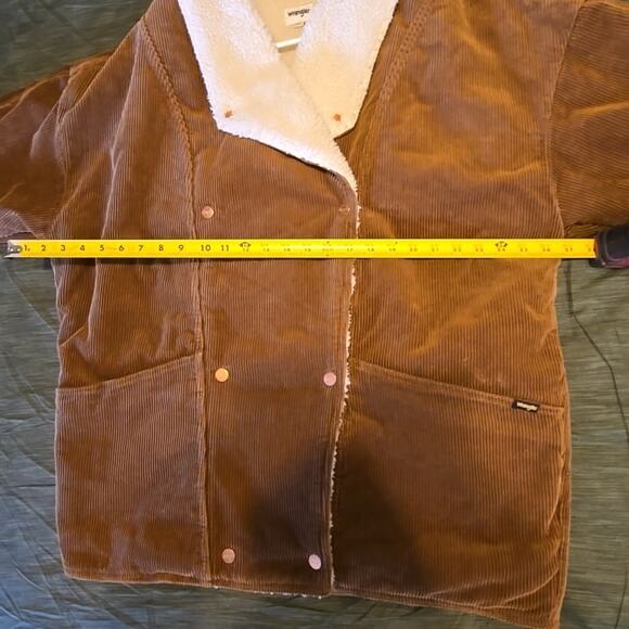 Wrangler Corduroy Ranch Coat Women's Large Sherpa Lined - Picture 10 of 11